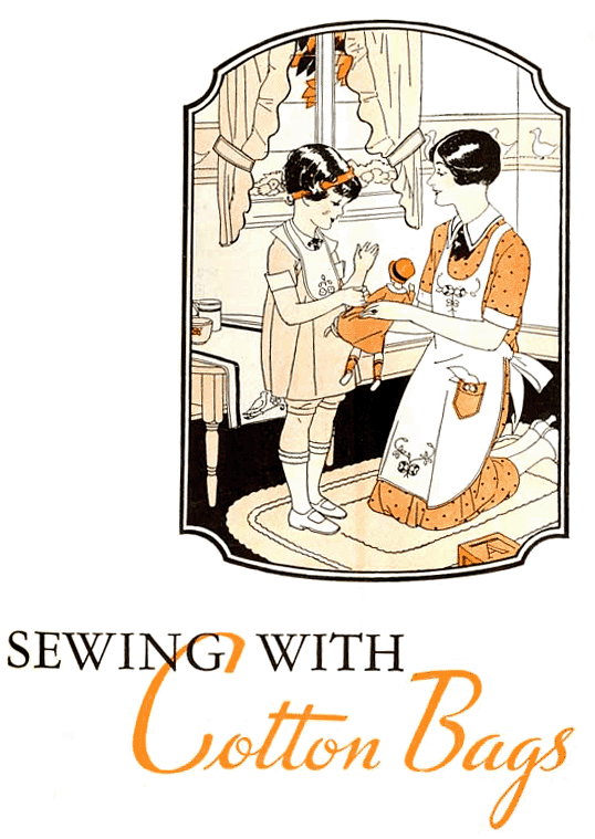 Cover of book, "Sewing with Cotton Bags"