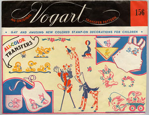 Vogart envelope #156 colored stamp on decorations for children
